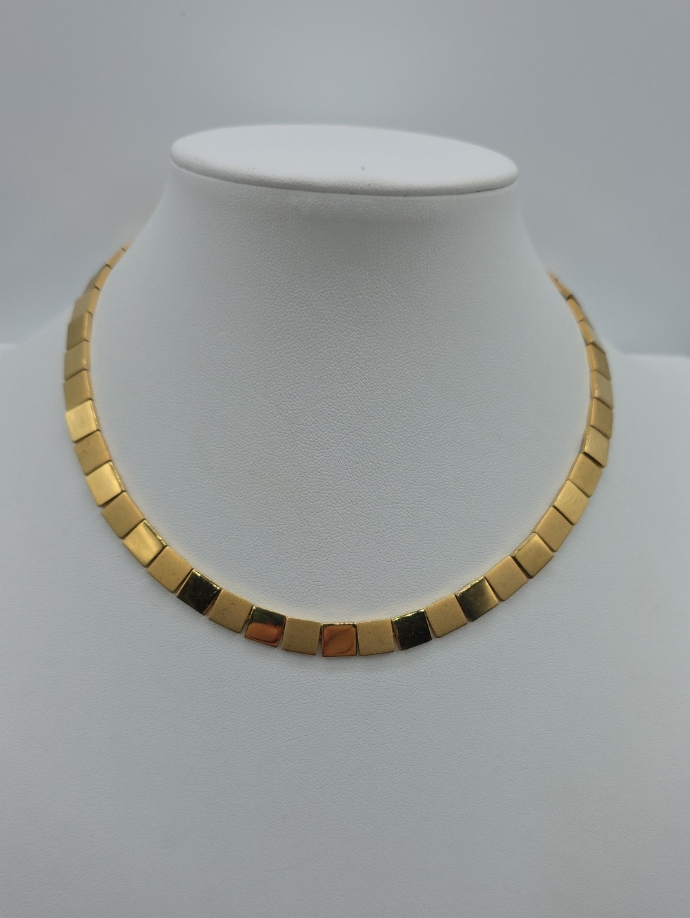 Monet Gold-Tone Square Link Choker Necklace